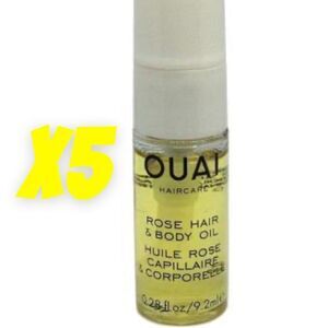 OUAI X5 Rose Hair & Body Oil Travel Size Bundle